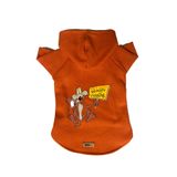 monopetz Kapişonlu Polar Sweatshirt Köpek ve Kedi Kıyafeti & Elbisesi Turuncu Coiote XL