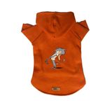 monopetz Kapişonlu Polar Sweatshirt Köpek ve Kedi Kıyafeti & Elbisesi Turuncu IR005 XL