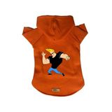 monopetz Kapişonlu Polar Sweatshirt Köpek Ve Kedi Kıyafeti & Elbisesi Turuncu Johny Bravo M