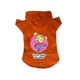 monopetz Kapişonlu Polar Sweatshirt Köpek ve Kedi Kıyafeti & Elbisesi Turuncu Rugrats Angelica XL