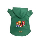 monopetz Kapişonlu Polar Sweatshirt Köpek ve Kedi Kıyafeti & Elbisesi Yeşil Cando003 XL