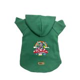 monopetz Kapişonlu Polar Sweatshirt Köpek ve Kedi Kıyafeti & Elbisesi Yeşil City 30 L