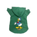 monopetz Kapişonlu Polar Sweatshirt Köpek Ve Kedi Kıyafeti & Elbisesi Yeşil Donald L
