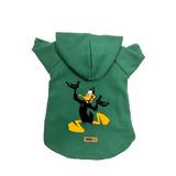 monopetz Kapişonlu Polar Sweatshirt Köpek ve Kedi Kıyafeti & Elbisesi Yeşil Duffy XL