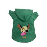 monopetz Kapişonlu Polar Sweatshirt Köpek Ve Kedi Kıyafeti & Elbisesi Yeşil Ed001 L