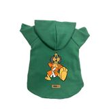 monopetz Kapişonlu Polar Sweatshirt Köpek ve Kedi Kıyafeti & Elbisesi Yeşil Hong Kong XL