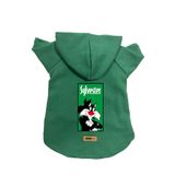 monopetz Kapişonlu Polar Sweatshirt Köpek ve Kedi Kıyafeti & Elbisesi Yeşil Sylvester M