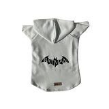 monopetz Kapişonlu Sweatshirt Köpek ve Kedi Kıyafeti & Elbisesi - Beyaz Batman M Beden