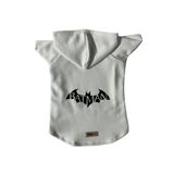 monopetz Kapişonlu Sweatshirt Köpek ve Kedi Kıyafeti & Elbisesi - Beyaz Batman XL Beden