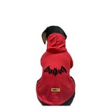 monopetz Kapişonlu Sweatshirt Köpek ve Kedi Kıyafeti - Kırmızı Batman L Beden