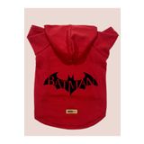 monopetz Kapişonlu Sweatshirt Köpek ve Kedi Kıyafeti - Kırmızı Batman M Beden