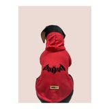 monopetz Kapişonlu Sweatshirt Köpek ve Kedi Kıyafeti - Kırmızı Batman S Beden