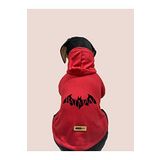 monopetz Kapişonlu Sweatshirt Köpek ve Kedi Kıyafeti - Kırmızı Batman XL Beden