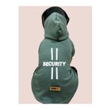monopetz Kapişonlu Sweatshirt Köpek ve Kedi Kıyafeti - Koyu Yeşil Security XL Beden