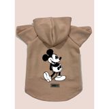 monopetz Kapişonlu Sweatshirt Köpek ve Kedi Kıyafeti - Pudra Mickey Mouse XL Beden