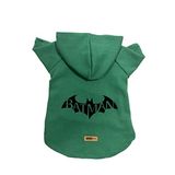 monopetz Kapişonlu Sweatshirt Köpek ve Kedi Kıyafeti - Yeşil Batman S Beden