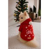 Monopetz Kapişonlu Sweatshirt Köpek Ve Kedi Yılbaşı Kıyafeti - Yılbaşı Özel Noel Baba