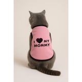Monopetz Polar Köpek ve Kedi Kıyafeti Xs Beden Pembe I Love Mommy