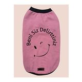 monopetz Yeni Sezon Köpek ve Kedi Kıyafeti - Pembe Beni Siz Delirttiniz XS Beden