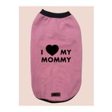 monopetz Yeni Sezon Köpek ve Kedi Kıyafeti - Pembe I Love Mommy S Beden