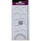 MONOPOL 1611 ŞEKİLLER ŞABLONU 25 CM