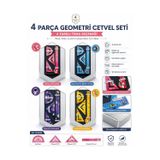 Monopol Geometri Cetvel Seti - 4 Parça Eğlenceli Tasarım Okul Kırtasiye Gereçleri