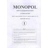 Monopol Kpss Ve Hakimlik Kursu 29 Aralik 2018 Adli Yargi Hakim Ve Savci Adaylarini Secme Deneme Sinavi Ve Cevap Anahtari 5 Fasikul Takim