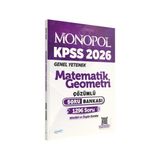 Monopol Yayınları 2026 Kpss Matematik Geometri Çözümlü Soru Bankası