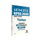 Monopol Yayınları 2026 Kpss Türkçe Çözümlü Soru Bankası