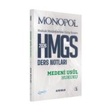 Monopol Yayınları Monopol 2026 HMGS Medeni Usul Hukuku Ders Notları
