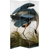 MonoStella Flamingo 3 Kanatlı Oda Bölücü Çift Taraflı Kanvas Paravan - 120 x 180 cm - Renkli