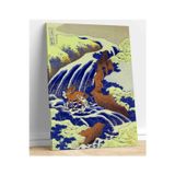 MonoStella Hokusai K. Yoshitsune'nin Atını Yıkadığı Yer Kanvas Tablo