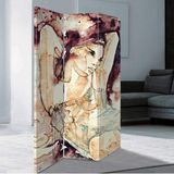 MonoStella Kadın Güzelliği 3 Kanatlı Oda Bölücü Çift Taraflı Kanvas Paravan - 120 x 180 cm - Renkli
