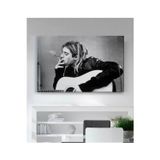MonoStella Şarkıcı Kurt Cobain Kraft Kanvas Tablo