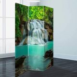 MonoStella Stellastore Şelale 3 Kanatlı Oda Bölücü Çift Taraflı Kanvas Paravan - 120 x 180 cm - Renkli