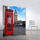 MonoStella Stellastore Telefon Kulübesi 4 Kanatlı Oda Bölücü Çift Taraflı Kanvas Paravan - 160 x 180 cm - Renkli