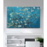 MonoStella Vincent Van Gogh - Çiçek Açan Badem Ağacı Kanvas Tablo - 50 x 70 cm - Renkli