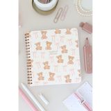 Monotier 15x15 Spiralli Esnek Kapak Kare Süresiz Planlayıcı Haftalık Ajanda - Ayıcık
