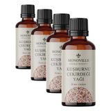 Monoville Kuşburnu Çekirdeği Yağı 30 ml Soğuk Sıkım%100 Saf ve Doğal (Rosehip Seed Oil) (4 paketi)