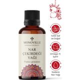 Monoville Nar Çekirdeği Yağı 30 ml Soğuk Sıkım Saf ve Doğal (Pomegrenate Seed Oil)