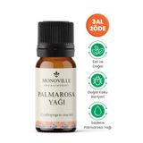 Monoville Palmarosa Uçucu Yağı 10 ml Saf ve Doğal (Palmarosa Essential Oil)