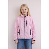 Monox Çocuk Lastik Manşetli Fermuarlı 3 Cepli Unisex Polar Ceket, Pembe, 13-14 Yaş