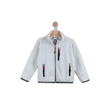 Monox Çocuk Lastik Manşetli Fermuarlı 3 Cepli Unisex Polar Ceket, Su Yeşili, 7-8 Yaş
