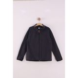 Monox Çocuk Unisex Parmak Geçmeli Polar Ceket - 11 - 12 Yaş - Füme