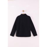 Monox Çocuk Unisex Parmak Geçmeli Polar Ceket - 11 - 12 Yaş - Siyah