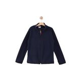 Monox Çocuk Unisex Parmak Geçmeli Polar Ceket - 7 - 8 Yaş - Lacivert