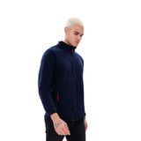 Monox Erkek Biyeli Fermuarlı Spor Polar Ceket - 2XL - Lacivert
