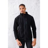 Monox Erkek Biyeli Fermuarlı Spor Polar Ceket - 2XL - Siyah