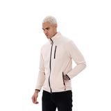 Monox Erkek Biyeli Fermuarlı Spor Polar Ceket, Bej, L