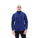 Monox Erkek Biyeli Fermuarlı Spor Polar Ceket, Saks, L